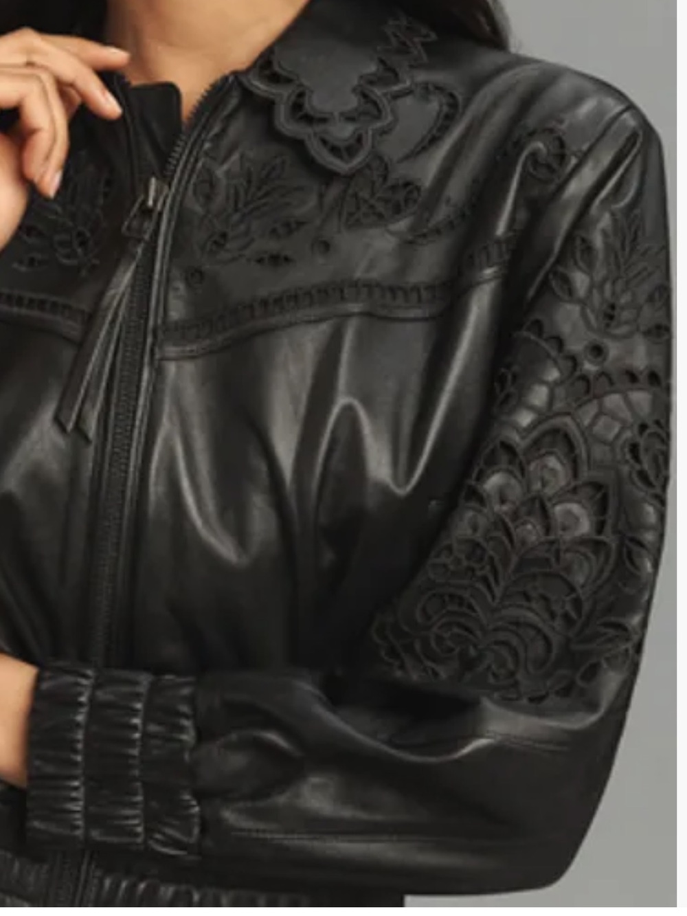 Farm Rio
Black Richelieu Heart Leather Jacket - Picture 4 of 16